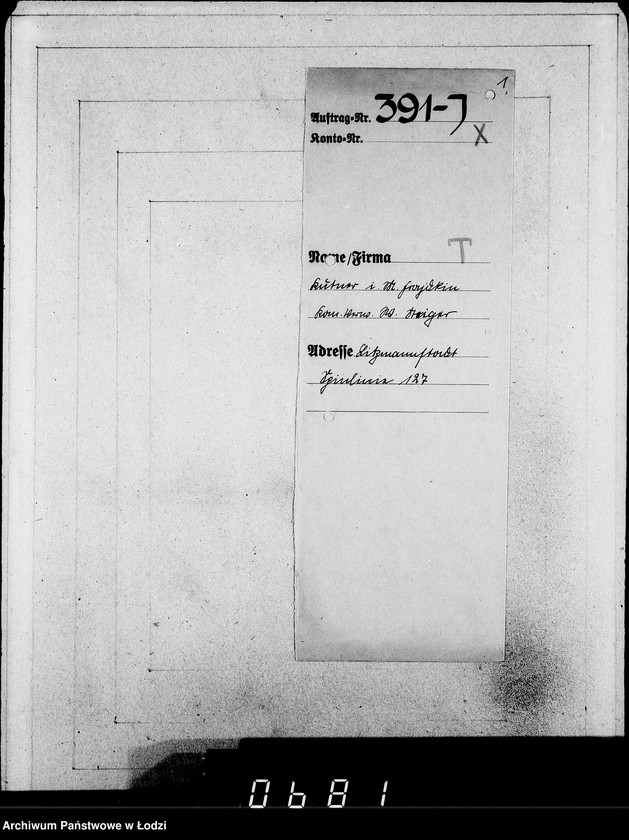 Obraz 5 z jednostki "J.[uden] 391-405 [Wnioski Żydów z Getta o zwrot należności za pracę lub towar wzięty na kredyt]"