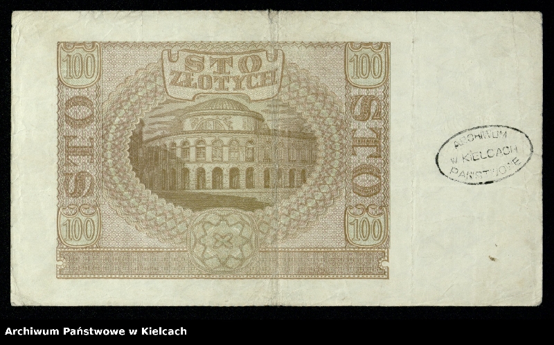 image.from.unit.number "Banknoty polskie z okresu II wojny światowej. Bony i bilety Polskiej Krajowej Kasy Pożyczkowej z okresu I wojny"