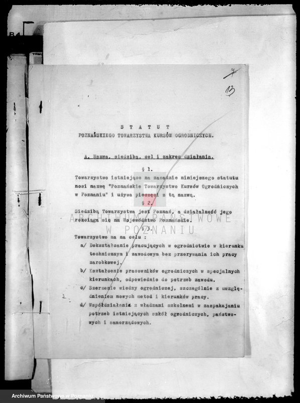 Obraz 18 z jednostki "/Poznańskie Towarzystwo Kursów Ogrodniczych w Poznaniu/"