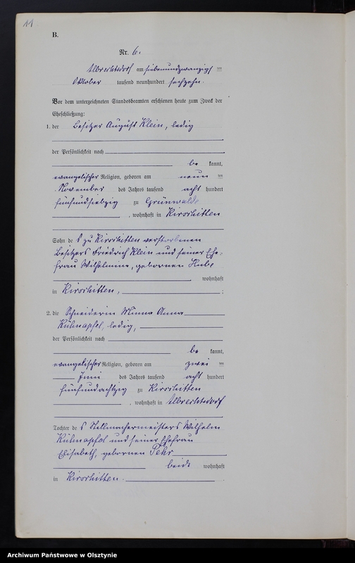 image.from.unit.number "Heiraths-Neben-Register Nr 1 - 10 [ Księga małżeństw - wtóropis ]"