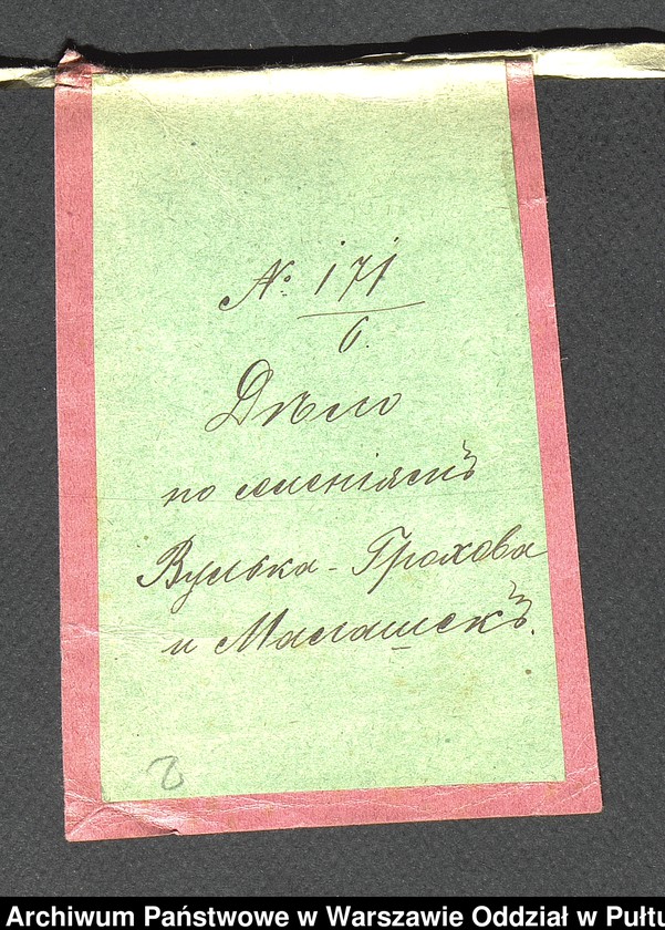 image.from.unit.number "O urządzaniu chłopów wsi Wólka Grochowska i Malaszek wchodzących w skład własności poduchowej Leszczydół, gm. Długosiodło"