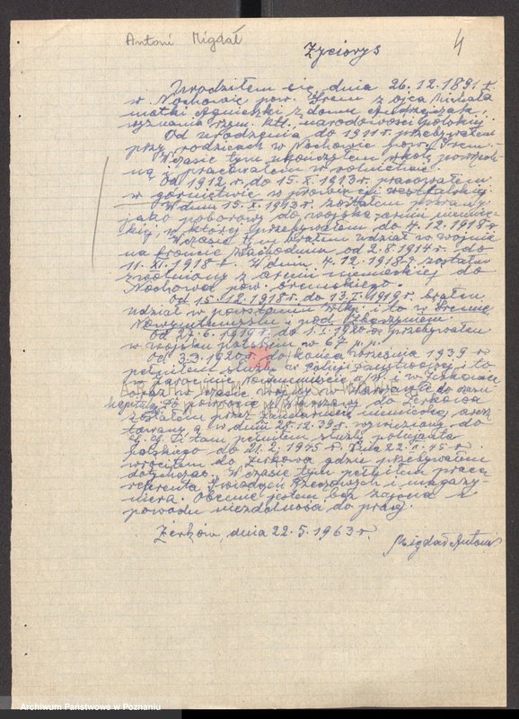 Obraz 20 z jednostki "Życiorysy powstańców wielkopolskich: M - tom Vll /Mielcarski Jan - Misz Jan/."