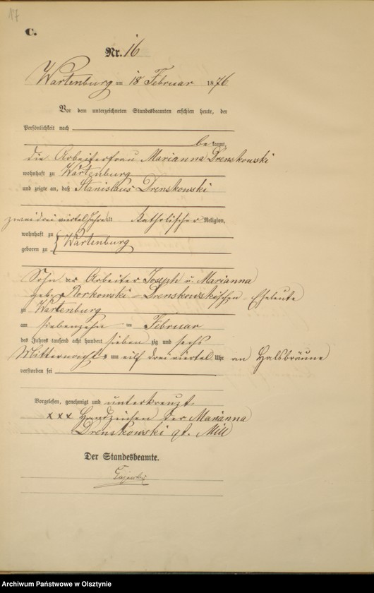 image.from.unit.number "Sterbe-Haupt-Register Nr 1 - 150"