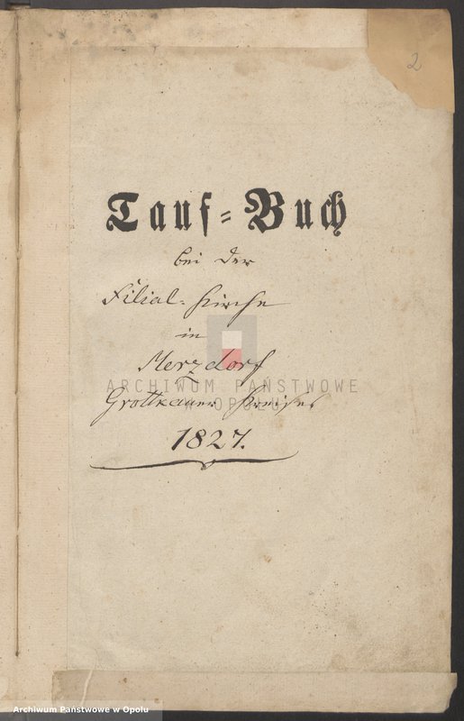 Obraz 6 z jednostki "Taufbuch Märzdorf 1827-51 [kościół filialny w Żelaznej parafii rzymskokatolickiej w Lipowej]"