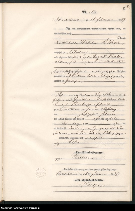 Obraz 18 z jednostki "Księga zgonów"