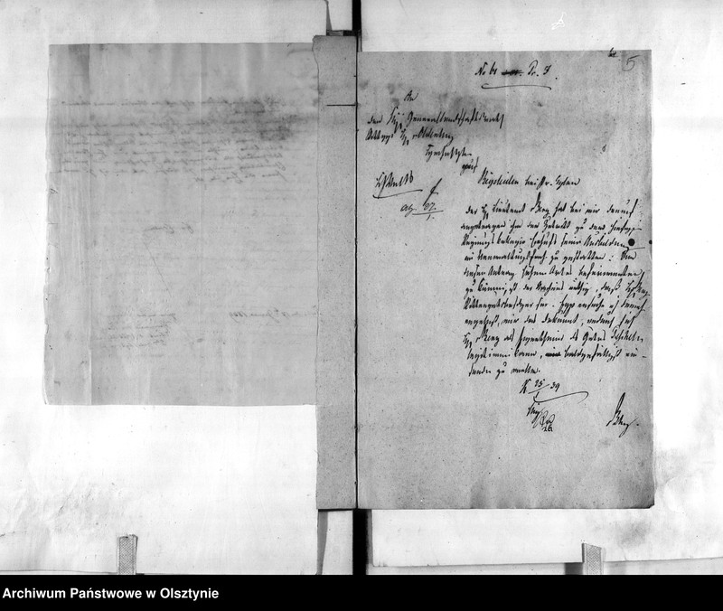 image.from.unit.number "Zulassung des Rittergutsbesitzers Lieutenant von Berg [Hermann] zu den Geschäften bei der Regierung"