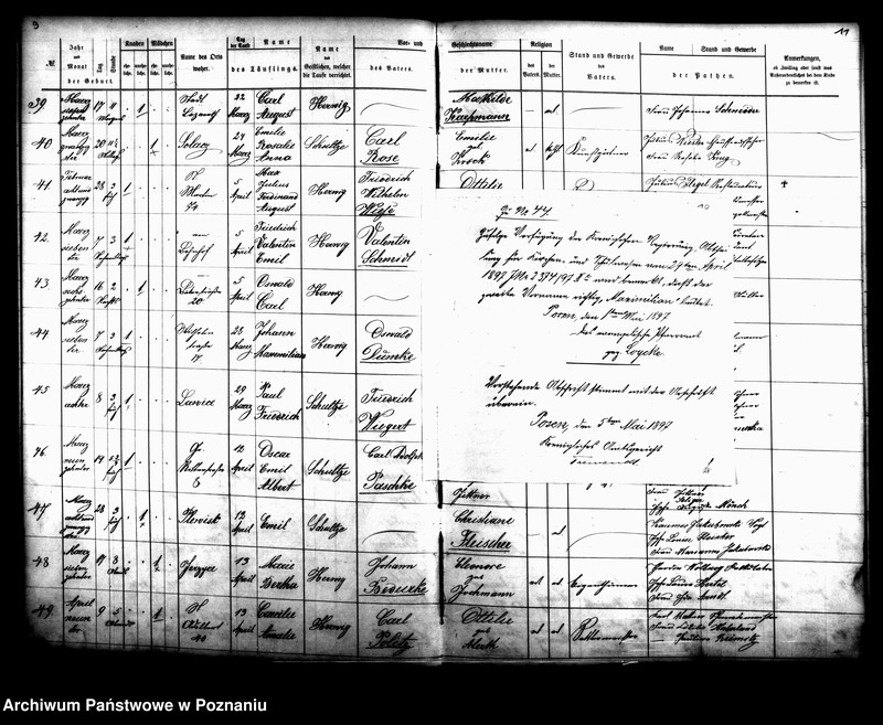 Obraz 6 z jednostki "[Akta ślubów, zgonów, urodzeń i chrztów]"