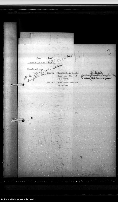 Obraz 8 z jednostki "Amtsärzte Kreis Samter (Szamotuły) - wyposażenie szpitali"