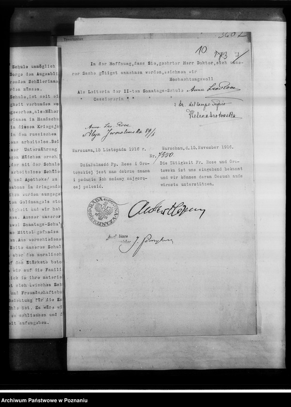 Obraz 14 z jednostki "Królestwo Polskie [korespondencja i sprawozdania z działalności różnych towarzystw z terenu Królestwa Polskiego, między innymi Polskiego Towarzystwa Pomocy dla Ofiar Wojny.]"