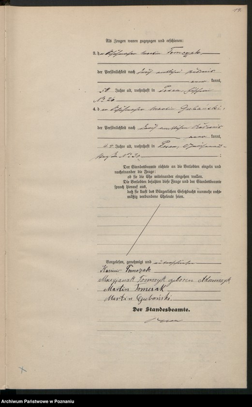 Obraz 16 z jednostki "Księga miejscowa małżeństw tom III [Rejestr główny małżeństw]"