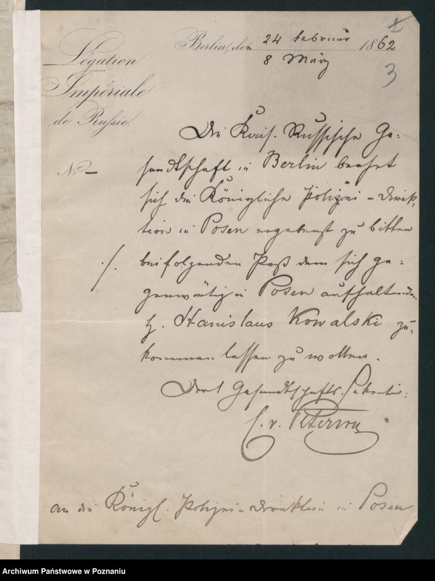 Obraz 6 z jednostki "A. betr. Stanislaus von Wierusz-Kowalski"