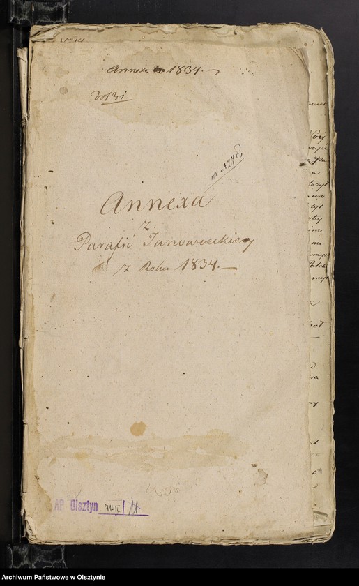 image.from.unit.number "Annexa z Parafii Janowieckiey z Roku 1834"