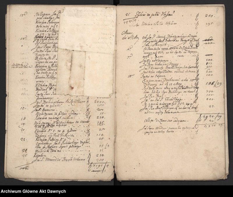 image.from.unit.number "Rozliczenie różnych wydatków z mennicy i wypłat na wojsko."