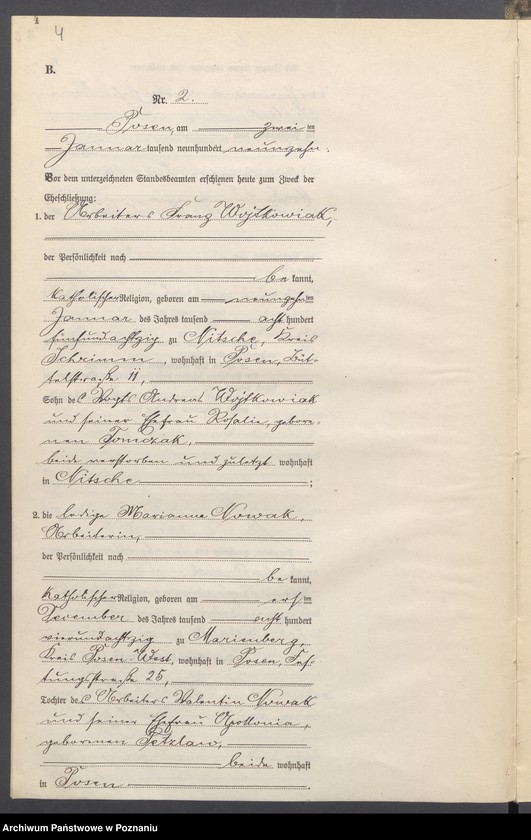 image.from.unit.number "Księga miejscowa małżeństw tom I [Rejestr główny małżeństw]"