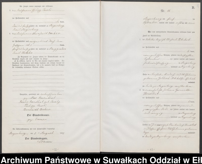 image.from.unit.number "Heiraths-Neben-Register des Preussischen Standes-Amtes Angerburg Kreis Angerburg"