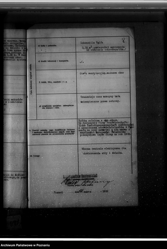 Obraz 12 z jednostki "Zatwierdzenie projektu urządzenia zakładu przemysłowego młyna śrutowego do maków nr 521 dla Firmy Landwirtschaftliche Hauptgesellschaft spółka z o. o. w Poznaniu"