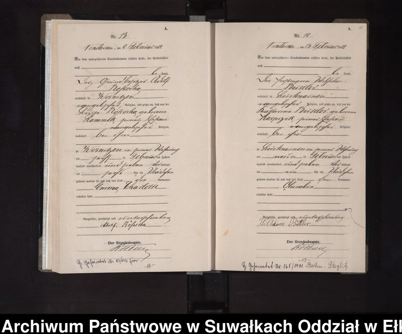 image.from.unit.number "Geburts-Haupt-Register des Königlichen Preussischen Standes-Amtes Nikolaiken Kreis Sensburg"