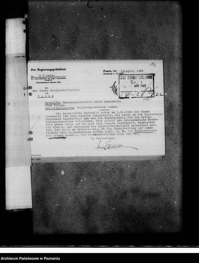 Obraz 20 z jednostki "Bewerbungen um Anstellung"