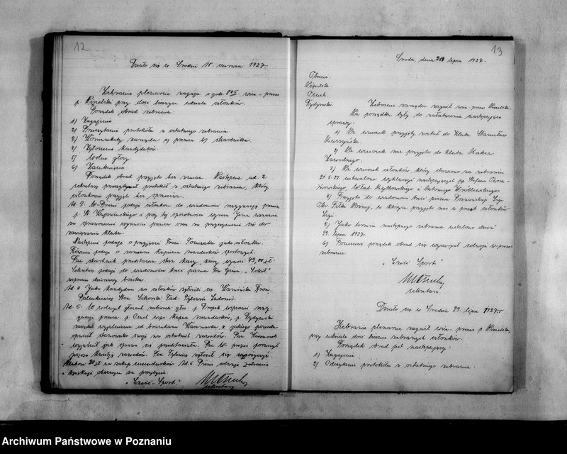 Obraz 10 z jednostki "Protokoły zebrań zarządu i plenarnych"