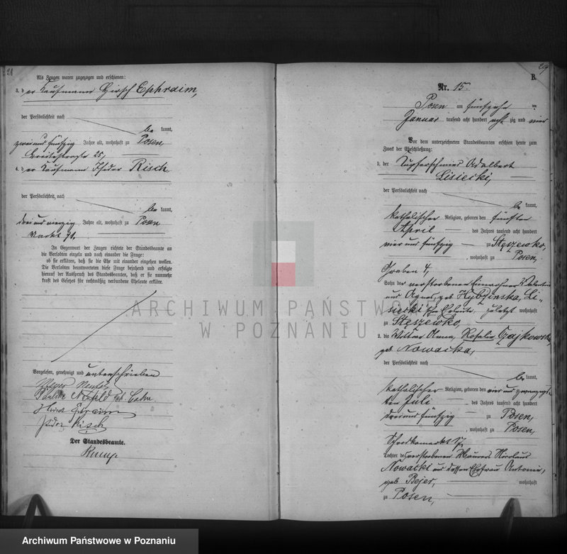 Obraz 16 z jednostki "Księga małżeństw t. I"