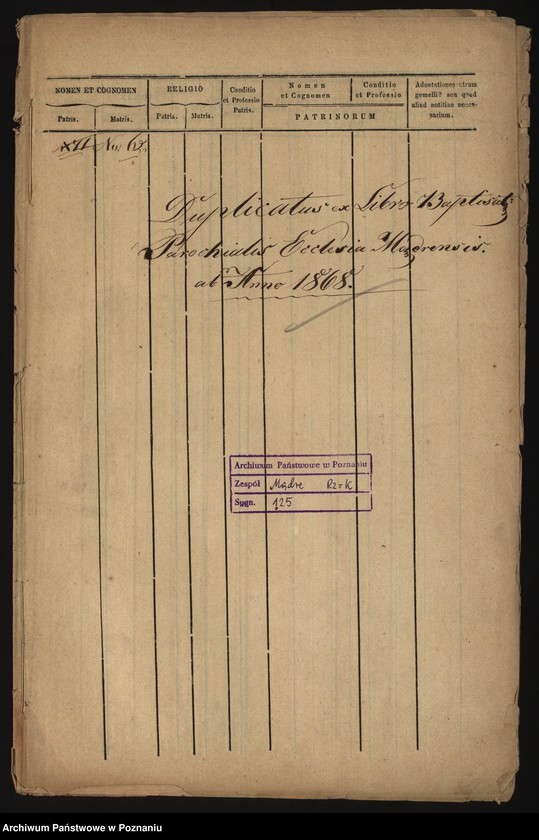 image.from.unit.number "Duplicatus ex libris baptisatorum"