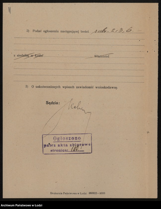 Obraz 13 z jednostki "J. Markus i A. Orzegowski – detaliczna sprzedaż wyrobów jedwabnych"