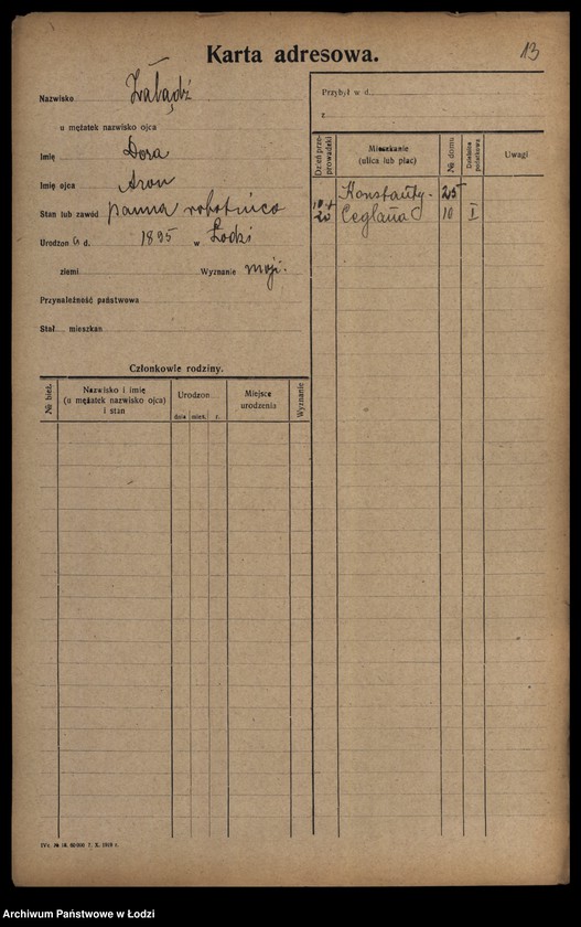 image.from.unit.number "[Spis ludności Łodzi] Zolich - Zontag"