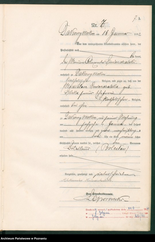 Obraz 10 z jednostki "Księga urodzeń"