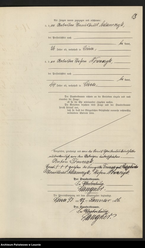 Obraz 16 z jednostki "[Księga małżeństw]"