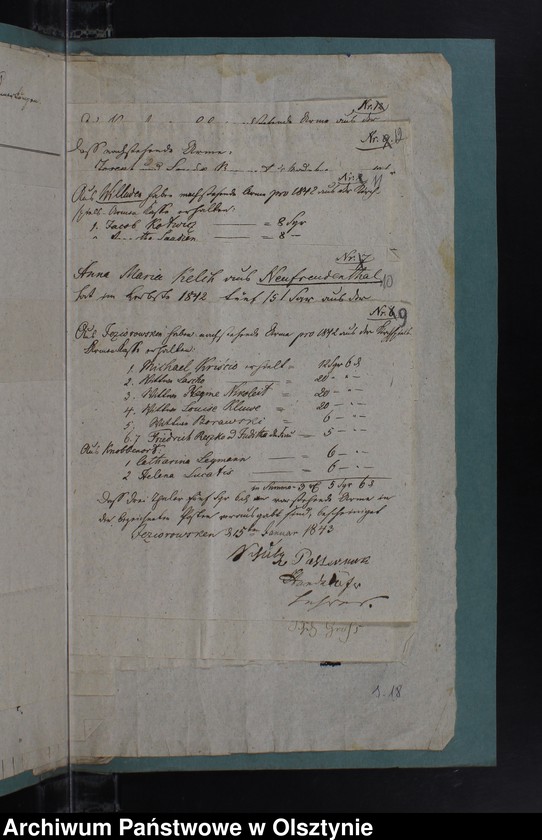 image.from.unit.number "Armen Kassen Rechnung des Kirchspiels Kruklanken"