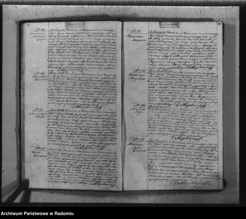 image.from.unit.number "Duplikat akt urodzonych, zaślubionych i zmarłych z parafii Głowaczów na rok 1851"