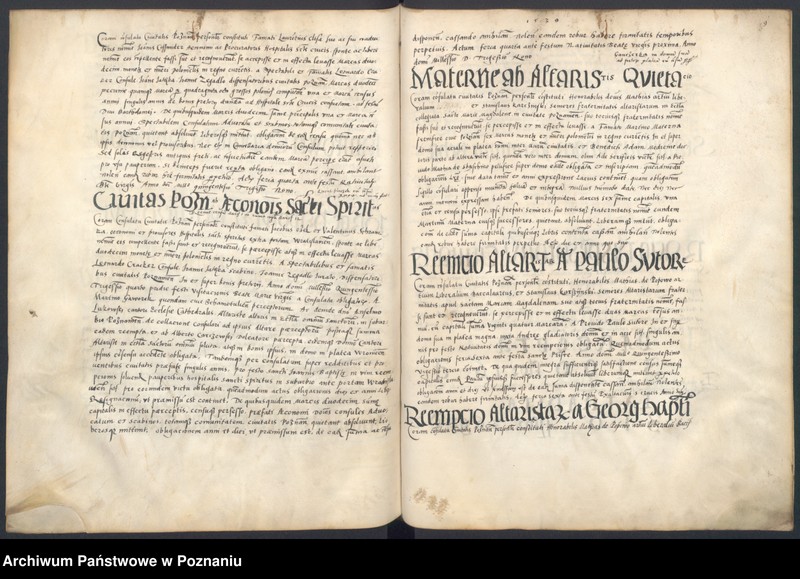 Obraz 14 z jednostki "Liber obligacionum, decretorum, quietationum, contractuum, bona immobilia, summas pecuniaris ac res ad diuturnitatem pertinentes continens coram spectabili consulatu Posnaniensi ...signo B."