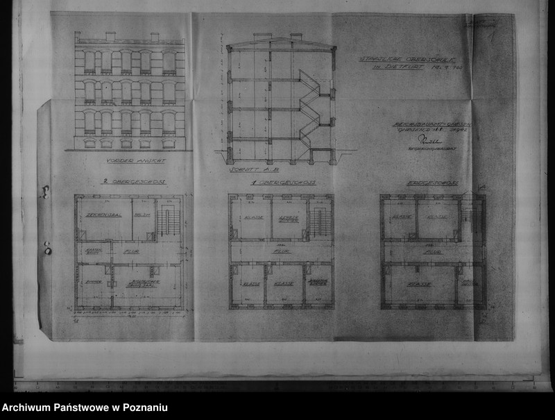 Obraz 5 z jednostki "Lagepläne verschiedener Schulgebäude"