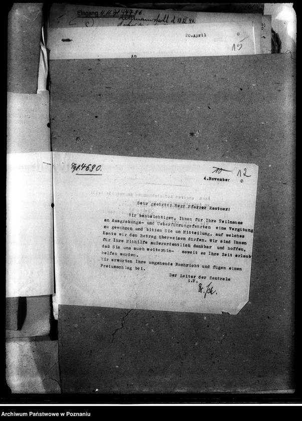 Obraz 16 z jednostki "Korespondencja w sprawie miejscowych Niemców, którzy zginęli w 1939 roku K - Z"