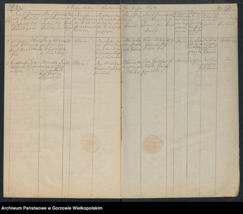 image.from.unit.number "Duplikate der Kirchenbücher Evangelisch-Reformierte Gemeinde, Zweiter Dragoner Regiment, Achtes Landwehr Regiment zu Landsberg an der Warthe"