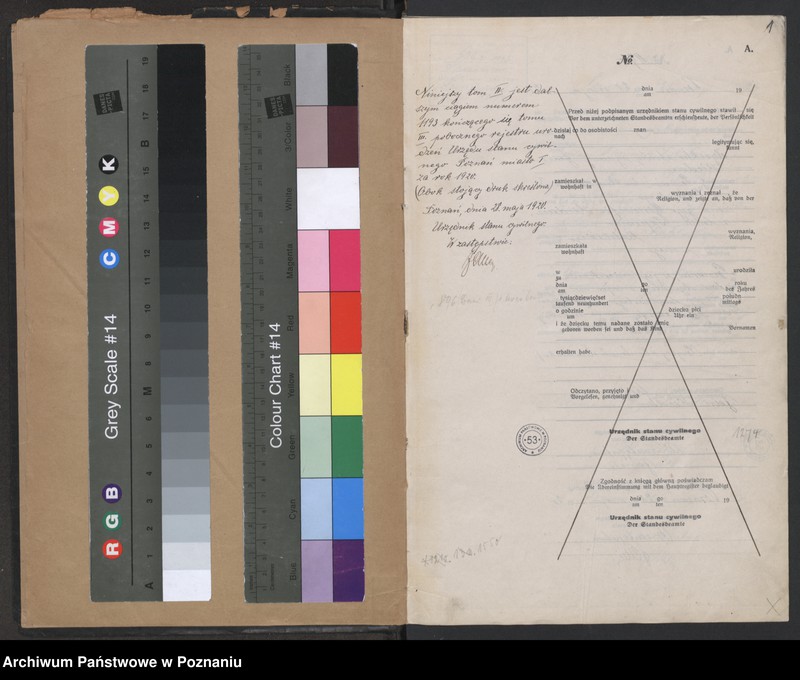 Obraz 3 z jednostki "Księga urodzeń odpis tom IV [Rejestr poboczny urodzeń]"