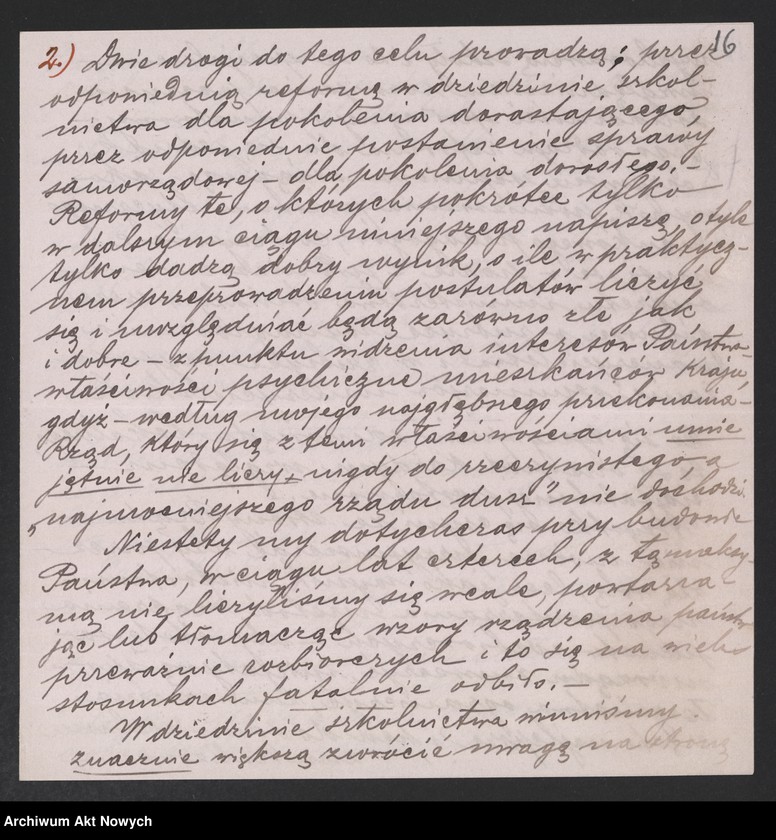 image.from.unit.number "Działalność polityczna Władysława Sikorskiego jako premiera i ministra spraw wewnętrznych. Sytuacja polityczna w Polsce. Polityka zagraniczna i wewnętrzna oraz finansowa rządu. Przemówienia, memoriały, odezwy, sprawozdania, korespondencja."