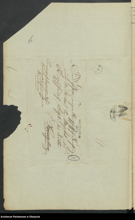 image.from.unit.number "Acta des engern Ausschußes für Errichtung eines Standbildes Sr. [Seiner] Majestät des Königes Friedrich Wilhelm des Dritten. Die Beitrags-Zeichungen in dem landrätlichen Kreise Loebau [Lubawa]"