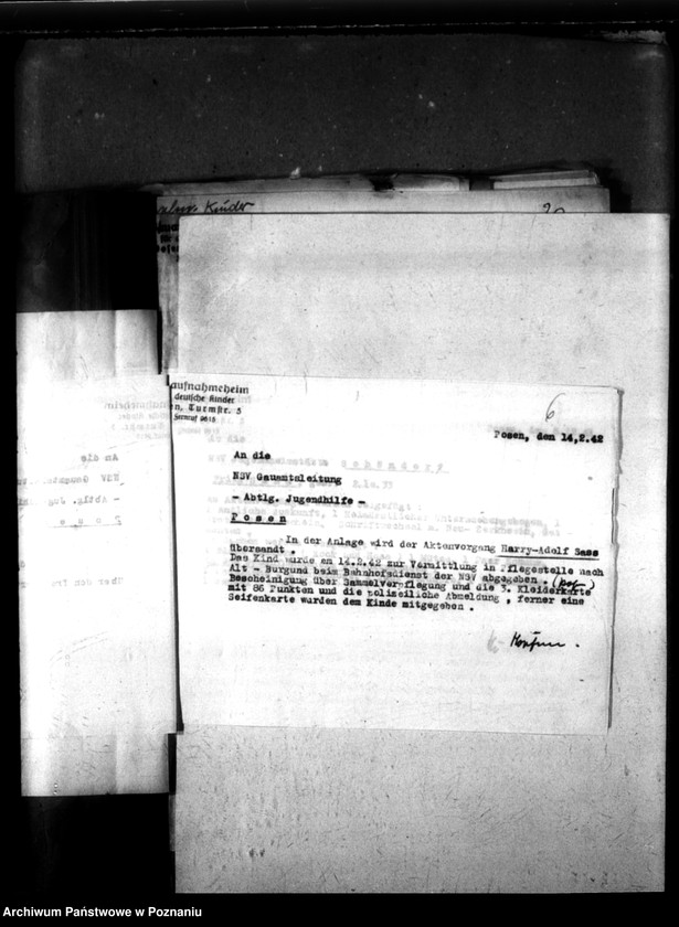 Obraz 10 z jednostki "Ehemalige Heimkinder von 1941 bis 30 V 1942, S-Z. [Przyjęcia i przekazania dzieci, litera S-Z]."