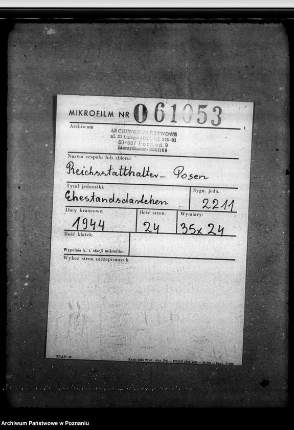 Obraz 2 z jednostki "Ehestandsdarlehen"