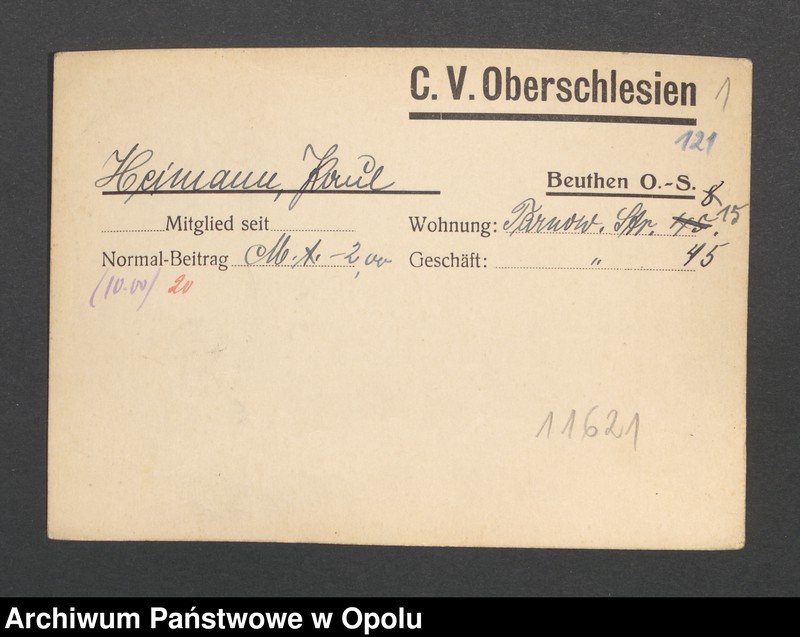 Obraz 3 z jednostki "[Heimann Paul, Beuthen]"