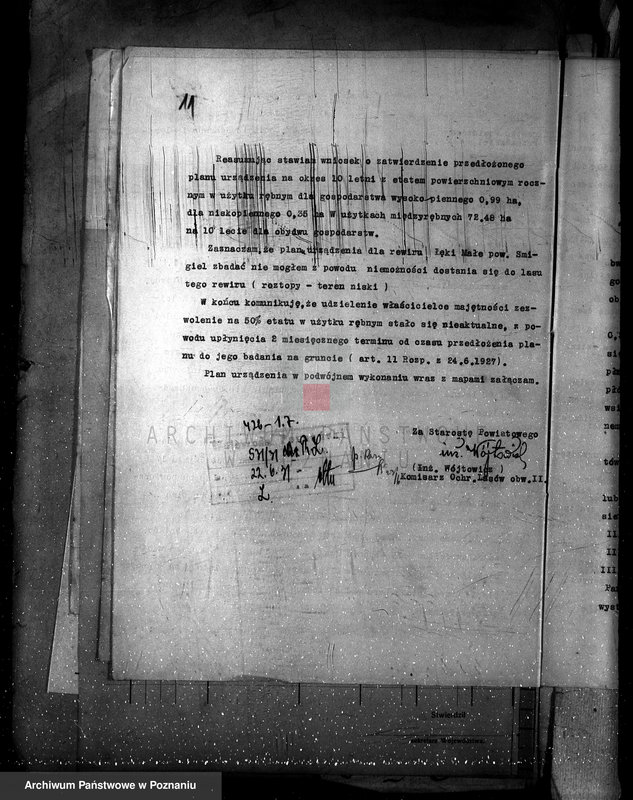 Obraz 17 z jednostki "Nadzór nad gospodarką w lasach majątku Ujazd powiat kościański"