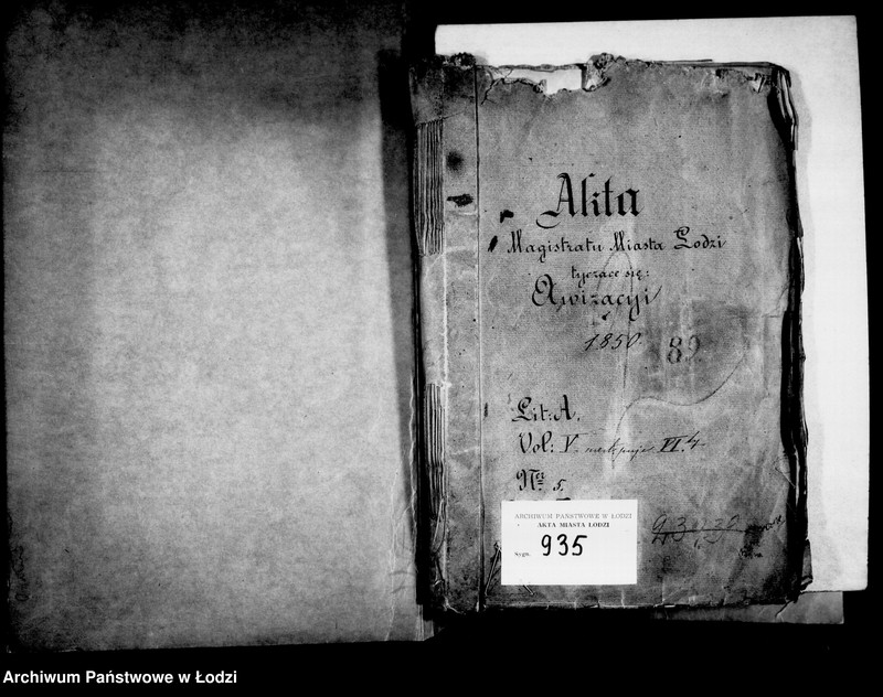 Obraz 5 z jednostki "Akta tyczące się awizacji"