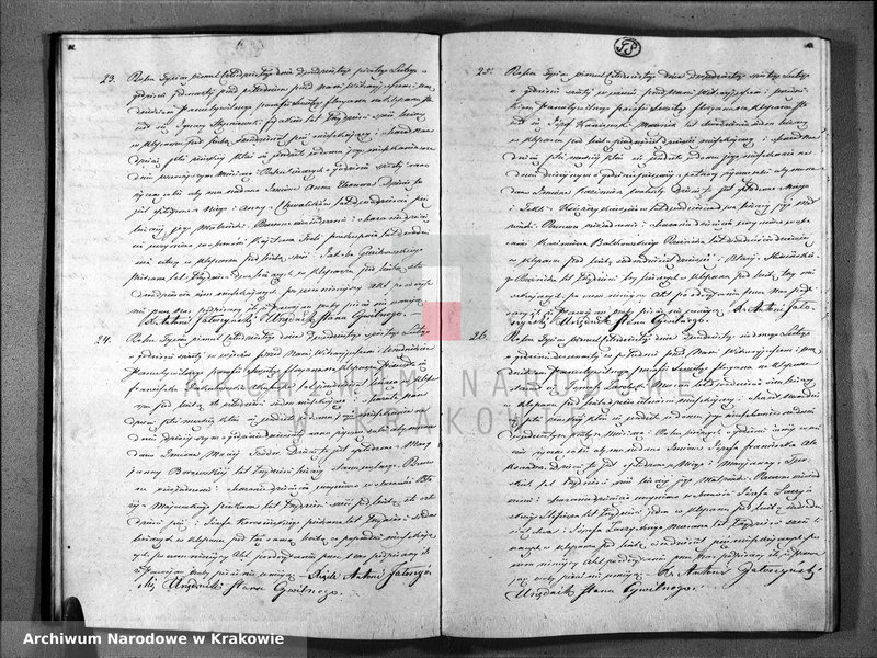 Obraz 9 z jednostki "Księga Aktów Urodzenia i Uznania Parafii Sgo Floryana na Rok 1840"