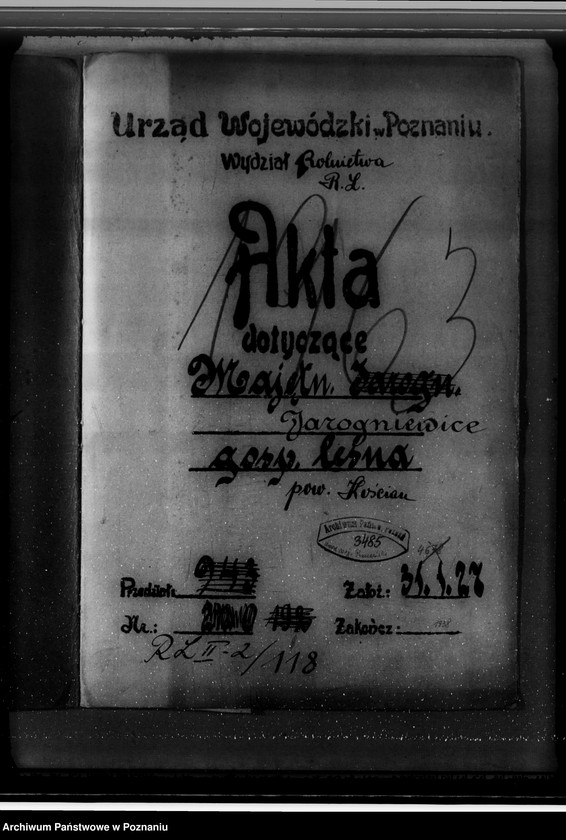 Obraz 4 z jednostki "Gospodarka w lasach majątku Jarogniewice powiat kościański"