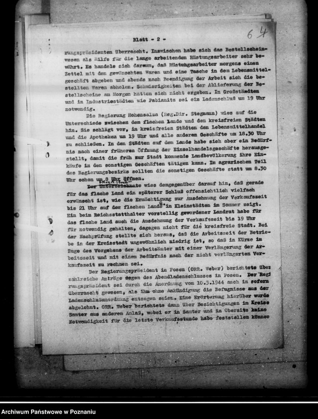 Obraz 10 z jednostki "Einführung der Verordnung über den Ladenschluss"