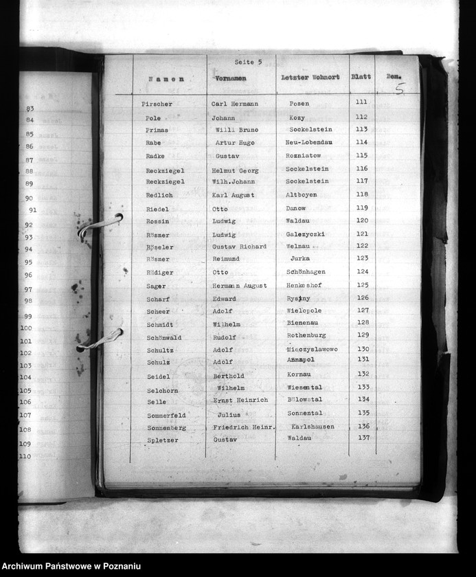 Obraz 9 z jednostki "Wykazy miejscowych Niemców, którzy zginęli w 1939 roku. Kreis Warthbrüchen (Koło)"