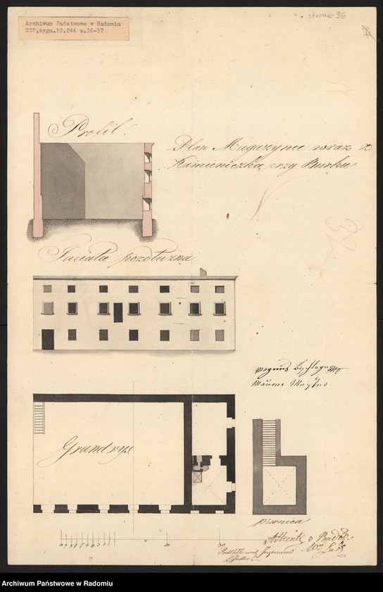image.from.unit.number "[12 rysunków zabudowań ordynackich w Zamościu i Janowicach - dowody do zakończonego 6 CI 1817 r. protokołu likwidacyjnego Kommissyi dla Oszacowania Szkód Zamościa, dołączone przez pełnomocnika Ordynata w związku z zajęciem miasta Zamościa na twierdzę]"