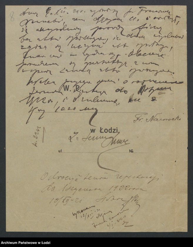 Obraz 10 z jednostki "F. Nawrocki, Kurowscy i S-ka – prowadzenie cegielni"