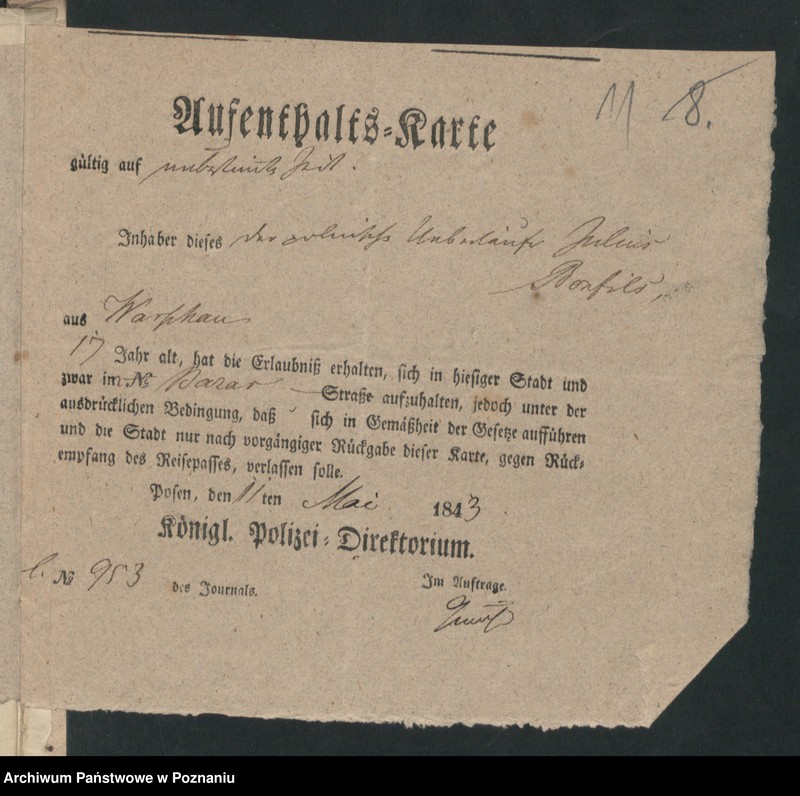 Obraz 14 z jednostki "A. betr. Julius Bonfils aus Warschau"